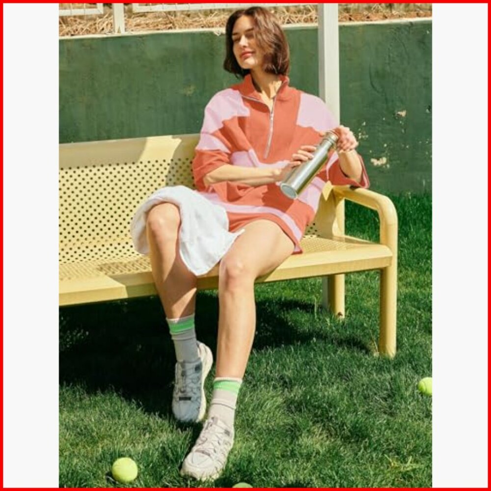 Oversized Workout Set With Pockets, Polyester Ble… - image 6